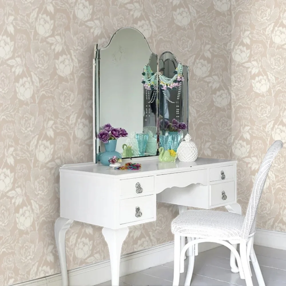 Farrow & Ball Handprinted Wallpaper | Peony | Taupe | 2302